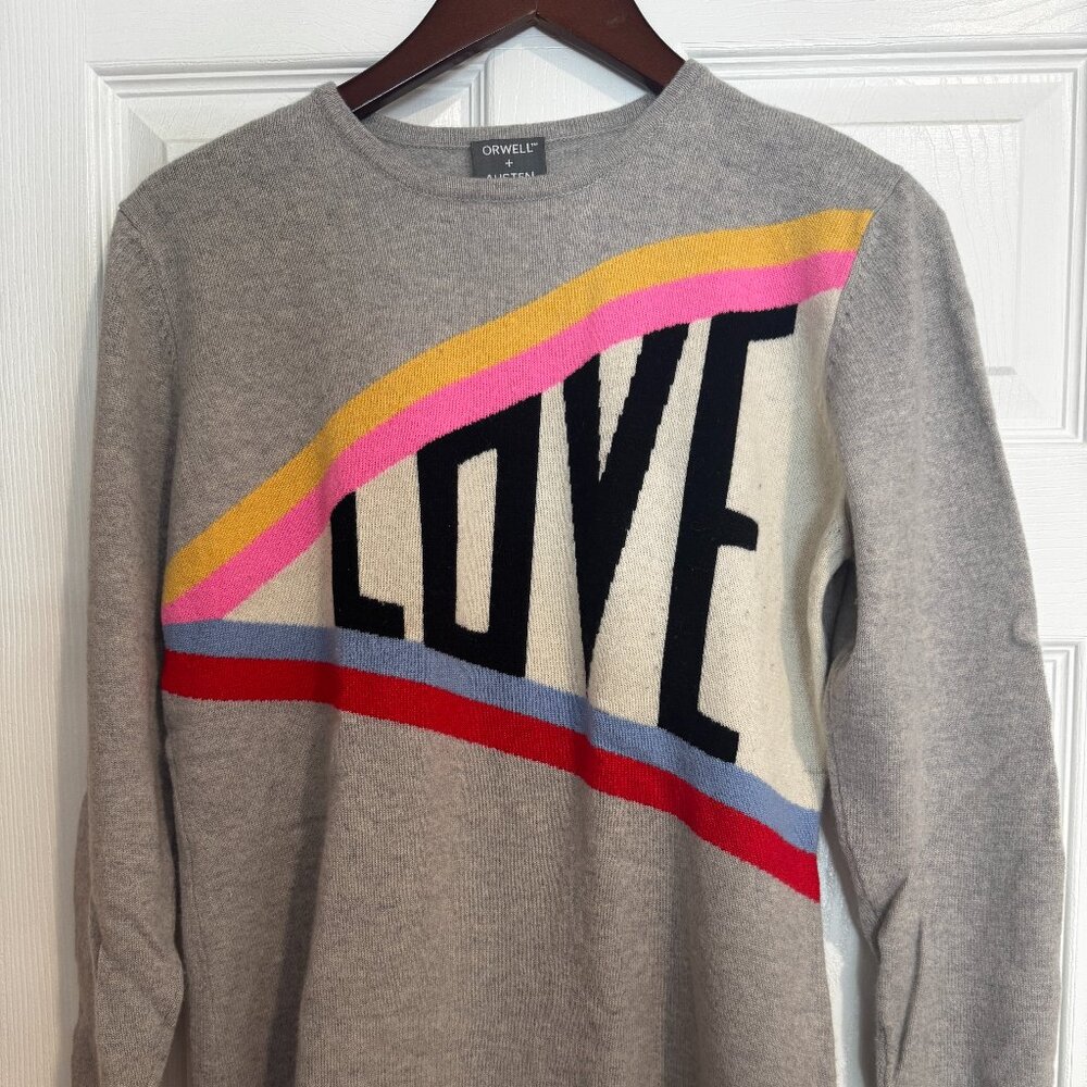 Orwell + Austen LOVE cashmere & wool sweater